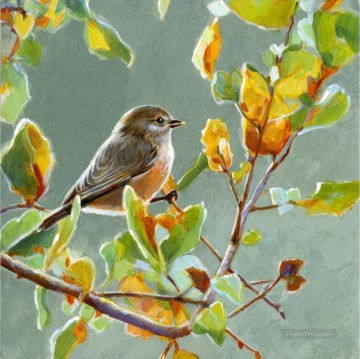 花 鳥 Painting - シジュウカラ鳥